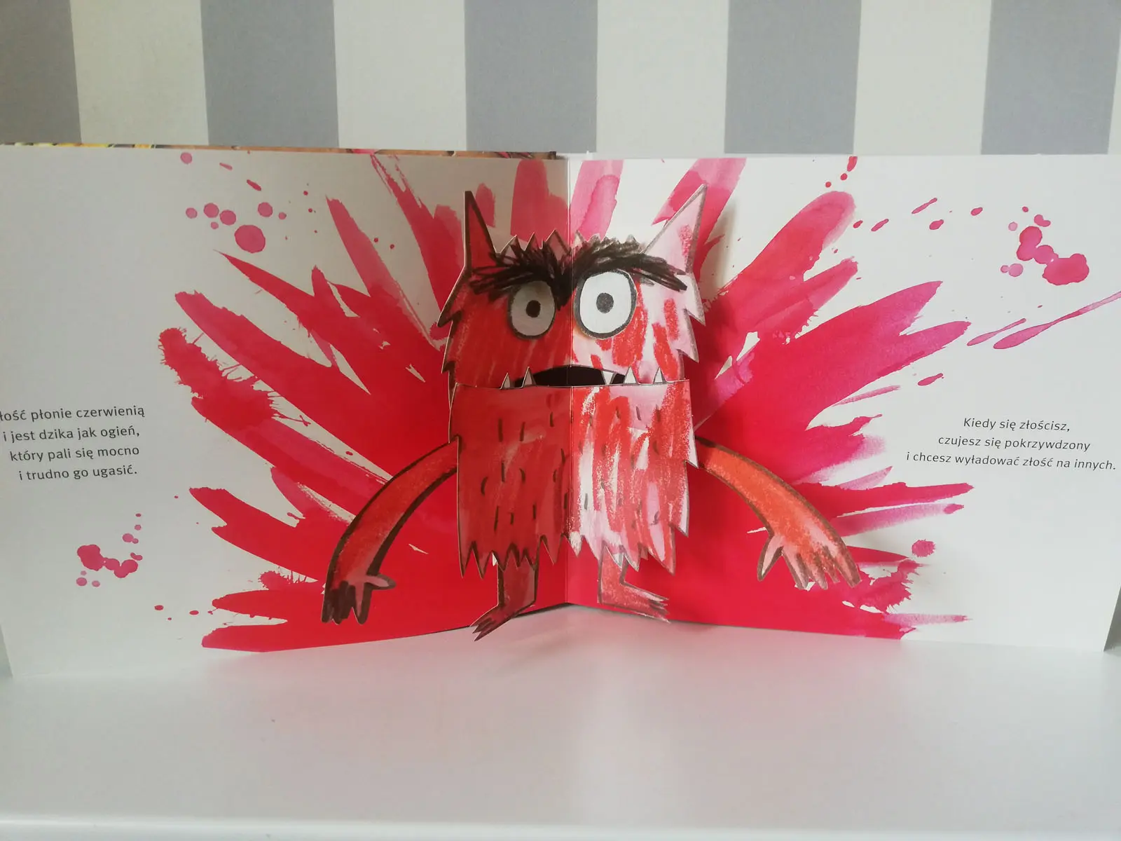 Kolorowy potwór pop-up