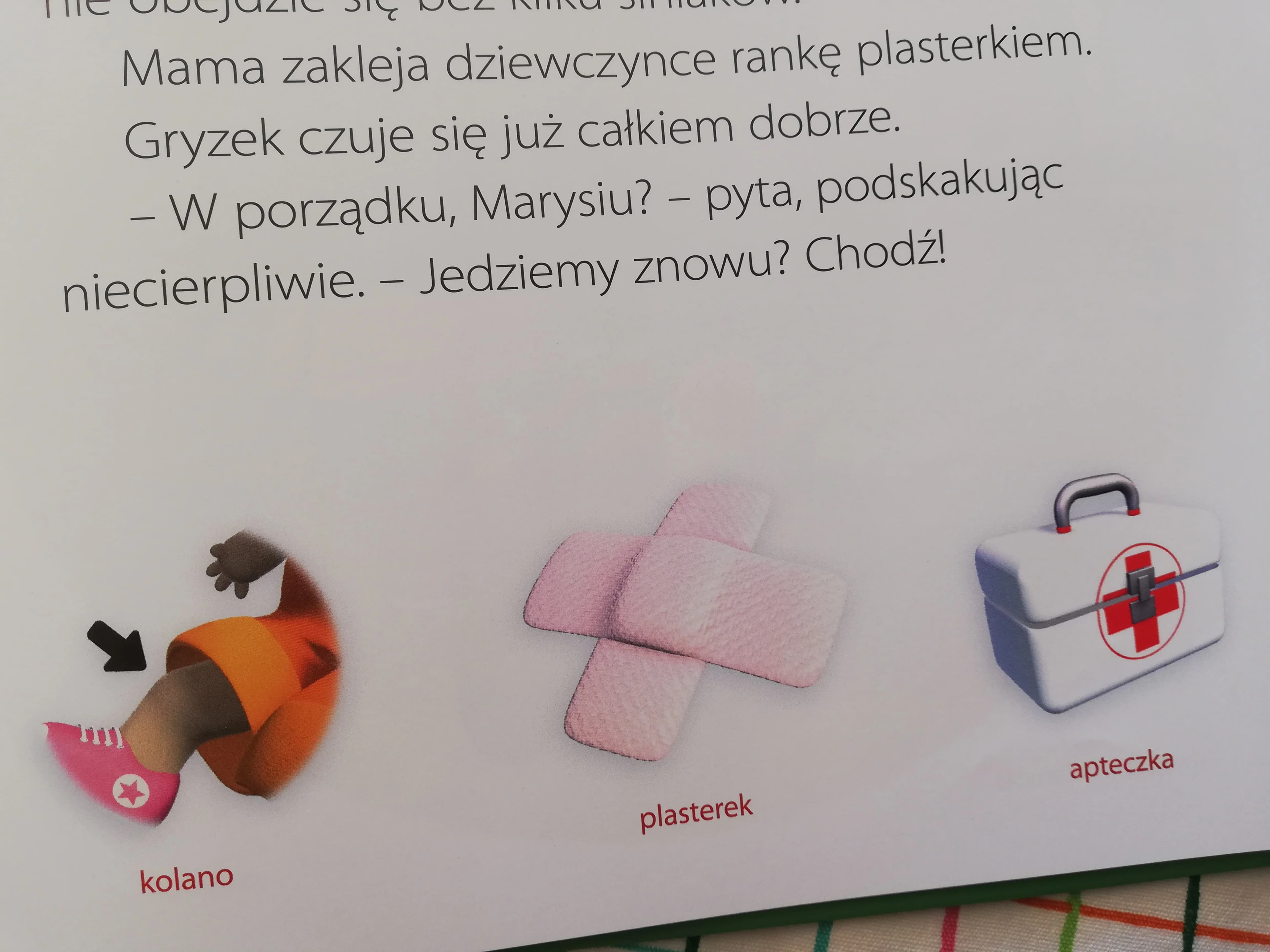 stłuczone kolano