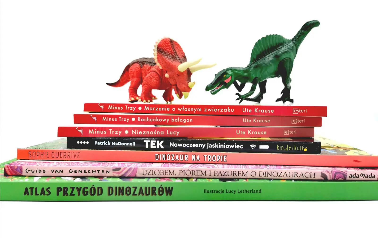 Książki z PnŚ 26 tutego 2020 - książki o dinozaurach. Z przymrużeniem oka ;)