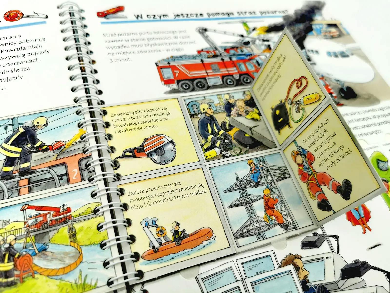 Prawdziwi strażacy - recenzja książki z okienkami z serii Dlaczego? Kiedy? Jak?